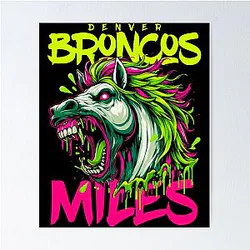 Art Denver Broncos Poster