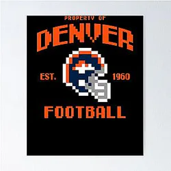 Art Denver Broncos Poster