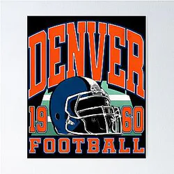 Art Denver Broncos Poster