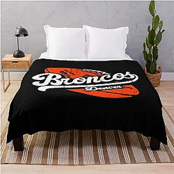 Art Denver Broncos Throw Blanket