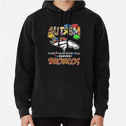 Art Denver Broncos Pullover Hoodie