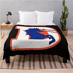 Art Denver Broncos Throw Blanket