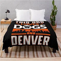 Art Denver Broncos Throw Blanket