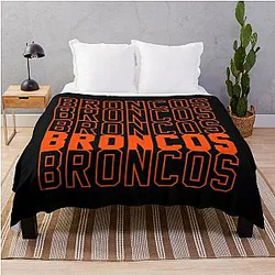Denver Broncos Art Throw Blanket