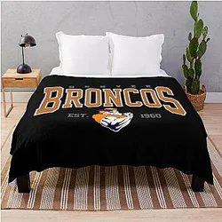 Art Denver Broncos Throw Blanket