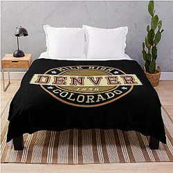 Art Denver Broncos Throw Blanket