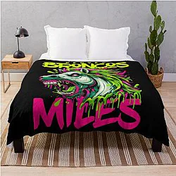 Art Denver Broncos Throw Blanket