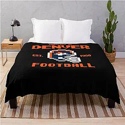 Art Denver Broncos Throw Blanket