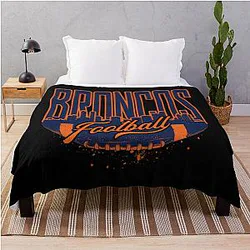 Art Denver Broncos Throw Blanket