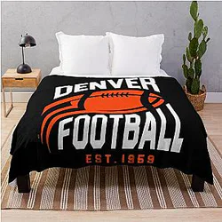 Art Denver Broncos Throw Blanket