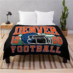 Art Denver Broncos Throw Blanket