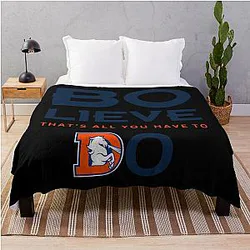 Denver Broncos Throw Blanket