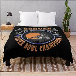 Art Denver Broncos Throw Blanket