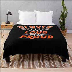 Art Denver Broncos Throw Blanket