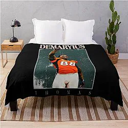 Art, Denver Broncos Throw Blanket