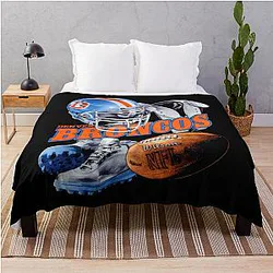 Art Denver Broncos Throw Blanket