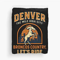 Art Denver Broncos Duvet Cover