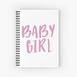Baby girl Derek Morgan sticker Spiral Notebook