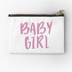 Baby girl Derek Morgan sticker zipper pouch