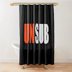 Criminal Minds, Spencer Reid, Emily Prentiss, Derek Morgan, Aaron Hotchner, David Rossi, Penelope Garcia Shower Curtain