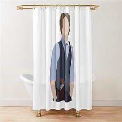 Criminal Minds Spencer Reid Emily Prentiss Derek Morgan Aaron Hotchner David Rossi Penelope Garcia Shower Curtain