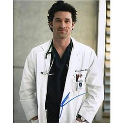 Patrick Dempsey Signed Autograph 8x10 Photo on Grey's Anatomy.