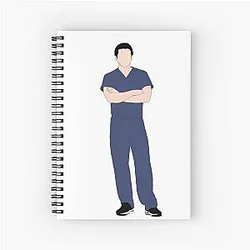 Derek Shepherd Grey's Anatomy Spiral Notebook
