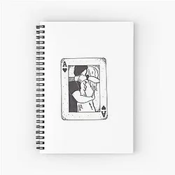 Meredith and Derek Drawing Spiral Notebook