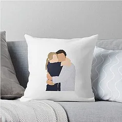 Meredith and Derek Throw Pillow