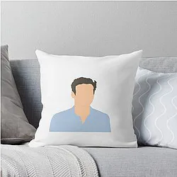 Derek on the beach Throw Pillow