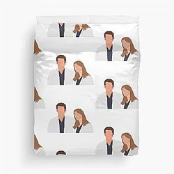 Meredith and Derek Duvet Cover