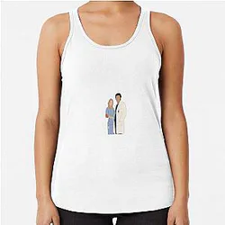 Meredith and Derek Racerback Tank Top