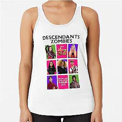 Descendants Zombies Worlds Collide Tour 2025 Racerback Tank Top