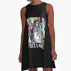 Vintage Freya Skye Descendants Zombies Worlds Collide Tour The Rise Of Red Freya Skye Music Tour A-Line Dress