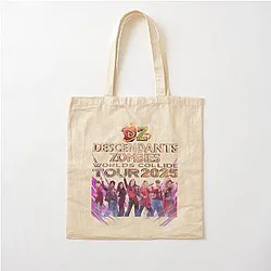 Descendants Zombies World Collide Tour 2025 Cotton Tote Bag
