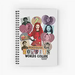 Descendants Zombies Worlds Collide Tour Spiral Notebook