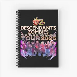 Descendants Zombies World Tour Spiral Notebook 2025