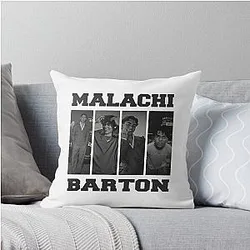 Malachi Barton Zombies Worlds Collide Throw Pillow
