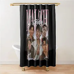 Malachi Barton Descendants Zombies Worlds Tour Fan Art Shower Curtain