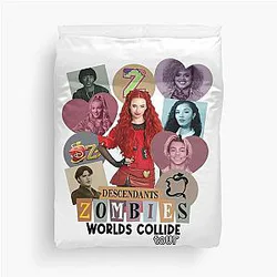 Descendants Zombies Worlds Collide Tour Fan Art Duvet Cover