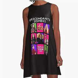 Descendants Zombies Worlds Tour 2025 A-Line Dress