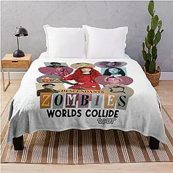 Descendants Zombies Worlds Collide Tour Fan Art Throw Blanket