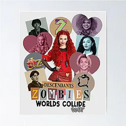 Descendants Zombie Worlds Collide Tour Fan Art Poster