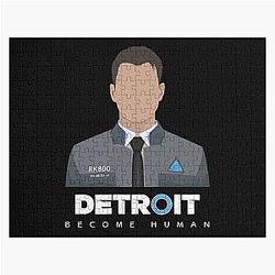 Retro Vintage Detroit Become Human Retro Wave Jigsaw Puzzle