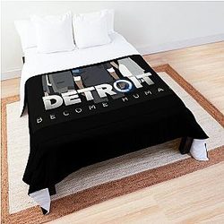 Vintage Retro Detroit Become Human Cute Gifts Comforter