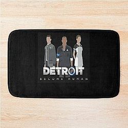 Vintage Retro Detroit Become Human Cute Gifts Bath Mat