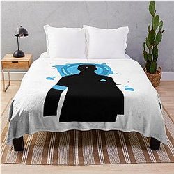 Mens My Favorite Connor Detroit Become Human Silhouette Gifts For Movie Fan Throw Blanket