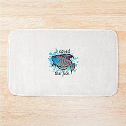 I saved the fish Detroit become human Bath Mat