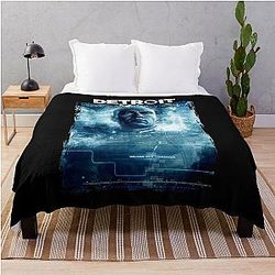 Retro Detroit Become Human Idol Gifts Fot You Throw Blanket