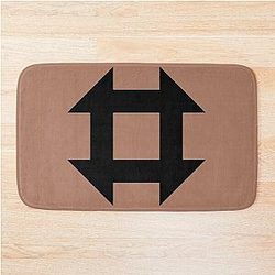 Detroit Become Human Symbol of Finding Jericho Logo Bath Mat